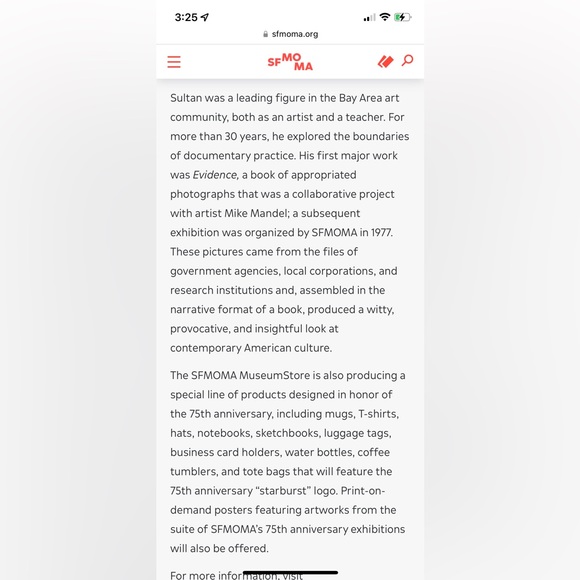 Limited Edition Gap x SFMOMA 75th Anniversary Artist Shirt 2010 XXS Larry Sultan - Picture 11 of 11